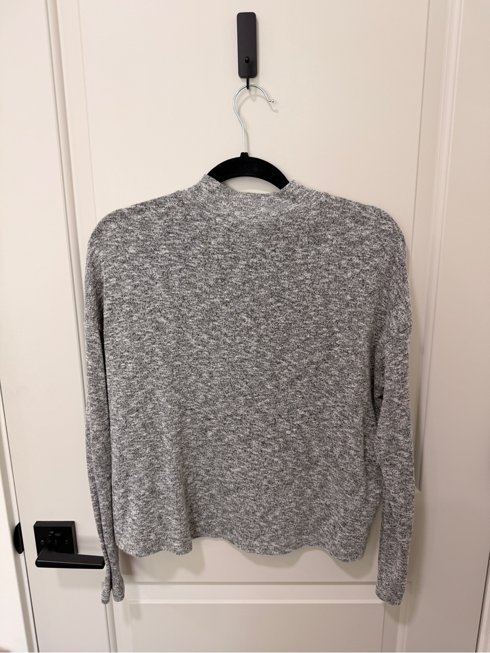 H&M Heather Gray Mockneck Shirt - Picture 4 of 4